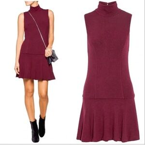 Alice + Olivia Sleeveless Burgundy Dress